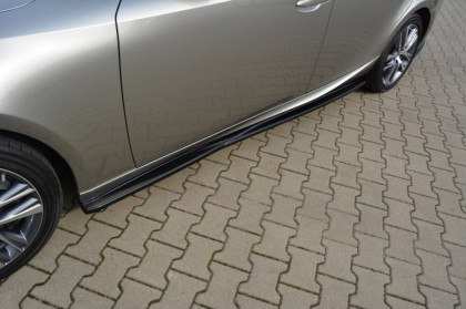 Prahové lišty Lexus IS Mk3 13- černý lesklý plast