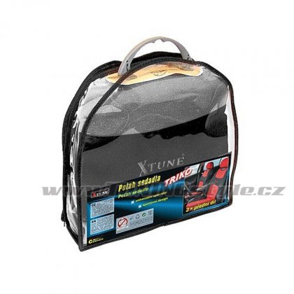 Potah sedadla TRIKO přední 2ks tmavě šedý