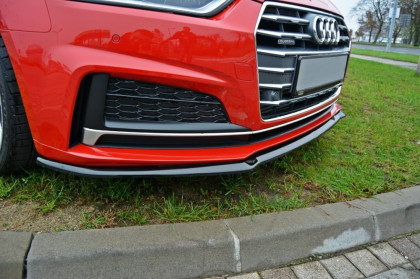 Spojler pod nárazník lipa V.2 Audi A5 F5 S-Line 16- carbon look