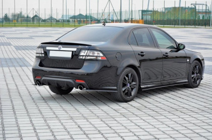 Zadní difuzor Saab 9-3 Aero Mk2 Facelift 2007-2011 černý lesklý plast