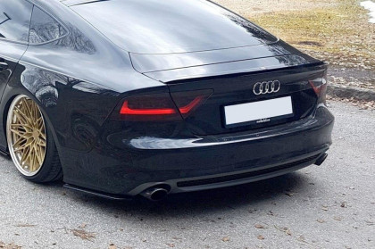 Splittery zadní boční Audi A7 S-Line C7 černý lesklý plast