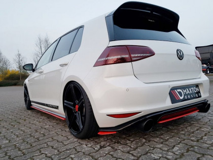 Difuzor zadního nárazníku střední VW GOLF Mk7 GTI CLUBSPORT 2016- 2017 carbon look
