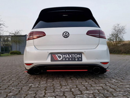 Difuzor zadního nárazníku střední VW GOLF Mk7 GTI CLUBSPORT 2016- 2017 carbon look