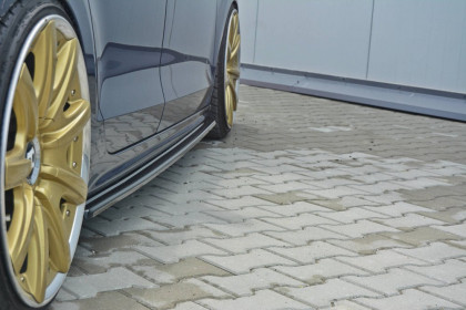 Prahové lišty VOLKSWAGEN JETTA MK6 SEDAN FACELIFT (2011 – 2014)  černý lesklý plast