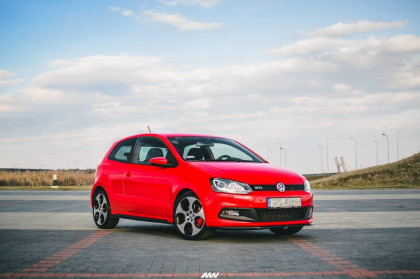 Prahové lišty VOLKSWAGEN POLO MK5 GTI 6R FACELIFT (2010 - 2014) carbon look