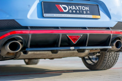 Difuzor zadního nárazníku se žebry Hyundai I30 N Fastback Mk3 černý lesklý plast