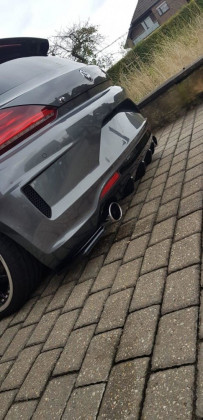 Difuzor zadního nárazníku VOLKSWAGEN SCIROCCO MK.3 R FACELIFT (2014-2017) carbon look