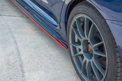 Prahové lišty SUBARU WRX STI 2014-  černý lesklý plast
