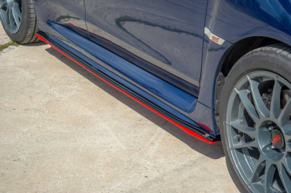 Prahové lišty SUBARU WRX STI 2014-  carbon look