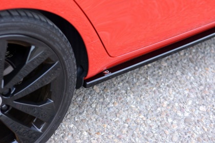 Prahové lišty Škoda Fabia RS Mk2 2010-2014 černý lesklý plast