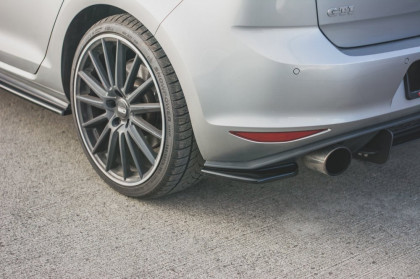 Splittery zadní boční V.2 VW Golf 7 GTI  černý lesklý plast