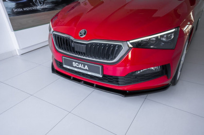 Spojler pod přední nárazník lipa V.1 Škoda Scala 2019 -  carbon look
