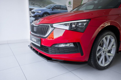 Spojler pod přední nárazník lipa V.1 Škoda Scala 2019 -  carbon look