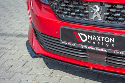 Spojler pod přední nárazník lipa V.1 Peugeot 508 Mk2 2018- černý lesklý plast