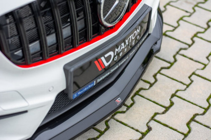 Spojler pod nárazník lipa Maxton - Mercedes A45 AMG W176 2013-2015 černý lesklý plast
