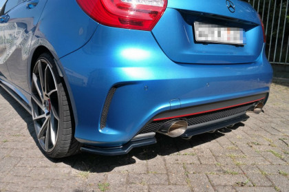 Difuzor zadního nárazníku MERCEDES-BENZ W176 AMG-LINE (2013-2015) černý lesklý plast
