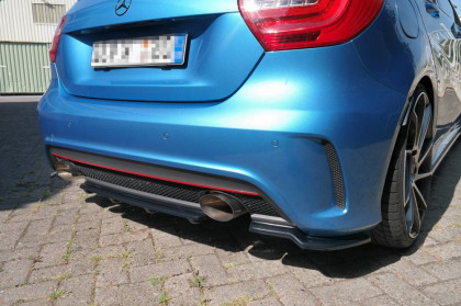 Difuzor zadního nárazníku MERCEDES-BENZ W176 AMG-LINE (2013-2015) černý lesklý plast