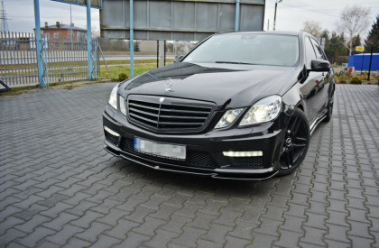 Spojler pod nárazník lipa V.1 Maxton MERCEDES-BENZ E63 AMG W212 2009-2012 černý lesklý plast