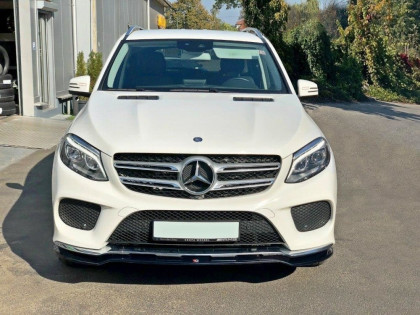 Spojler pod nárazník lipa V.1 Mercedes GLE W166 AMG-Line 2015- 2018  černý lesklý plast
