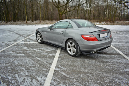 Difuzor zadního nárazníku MERCEDES-BENZ SLK R172 2011-2015 carbon look