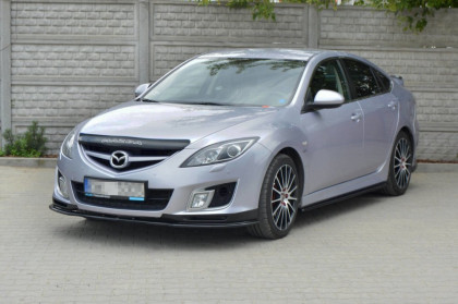 Spojler pod nárazník lipa V.1 MAZDA 6 MK2 SPORT HATCH (GH-SERIES) (2008-2010) černý lesklý plast