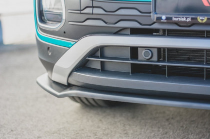 Spojler pod přední nárazník lipa Volkswagen T-Cross černý lesklý plast