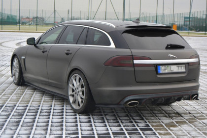 Splittery zadní,boční JAGUAR XF (X250) MK1 SPORTBRAKE S-PACK (2012-2015) černý lesklý plast
