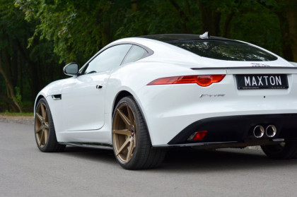 Prahové lišty JAGUAR F-TYPE 2013-2016 černý lesklý plast