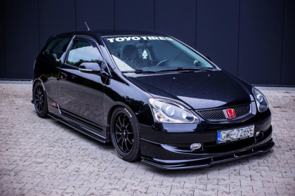 Prahové lišty HONDA CIVIC EP3 (MK7) TYPE-R/S FACELIFT 2004-2006 černý lesklý plast