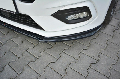 Spojler pod přední nárazník lipa V.2 Ford Fiesta Mk8 ST/ST-Line 2018-  černý lesklý plast
