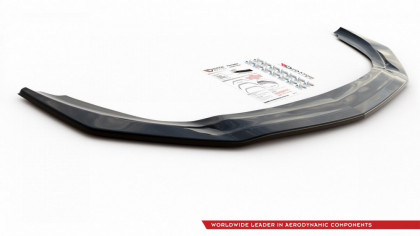 Spojler pod přední nárazník lipa V.1 Mercedes-Benz A35 AMG W177 černý lesklý plast