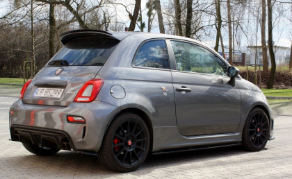 Prodloužení střešního spojleru FIAT 500 ABARTH MK1 FACELIFT 2016- carbon look