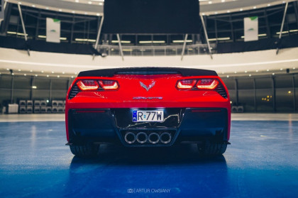 Splittery zadní boční CHEVROLET CORVETTE C7 2013- carbon look