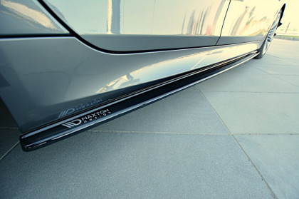 Prahové lišty BMW 5 E60/E61 M-PACK 2003 - 2010 černý lesklý plast