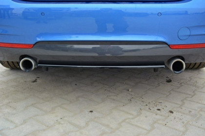 Difuzor zadního nárazníku BMW 4 F32 M-PACK 2013 - se žebry černý lesklý plast