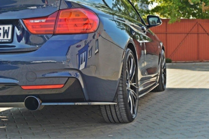 Splittery zadní boční BMW 4 F32 M-PACK 2013 - černý lesklý plast