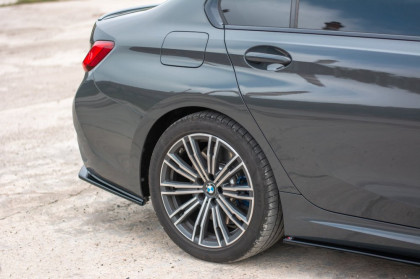 Splittery zadní boční BMW 3 G20 M-pack 2019- carbon look
