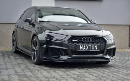 Spojler pod nárazník lipa V.2 Audi RS3 8V FL Sportback carbon look
