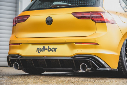 Difuzor zadního nárazníku VW Golf 8 2019 - GTI Look + výfuk carbon look