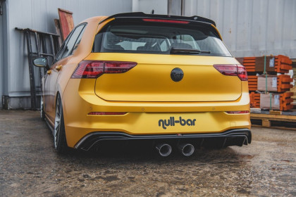 Difuzor zadního nárazníku VW Golf 8 2019 - R32 Look černý lesklý plast