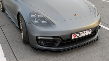 Spojler pod nárazník lipa Porsche Panamera Turbo / GTS 971 černý lesklý plast