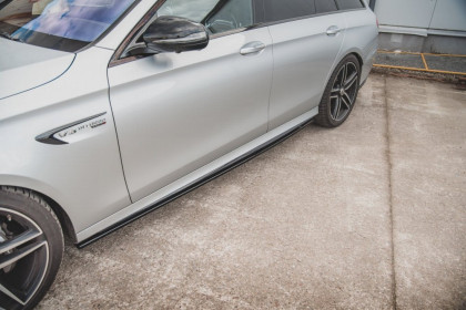 Prahové lišty Mercedes-Benz E63 AMG kombi S213 carbon look