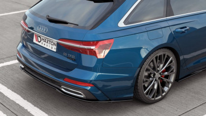 Podspoiler zadního nárazníku Audi A6 S-Line / S6 C8 Avant černý lesklý plast