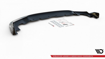 Spojler pod nárazník lipa V.5 BMW 1 F40 M-Pack / M135i  černý lesklý plast