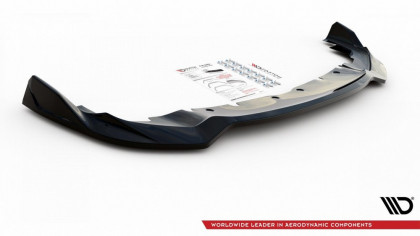 Spojler pod nárazník lipa V.5 BMW 1 F40 M-Pack / M135i  černý lesklý plast