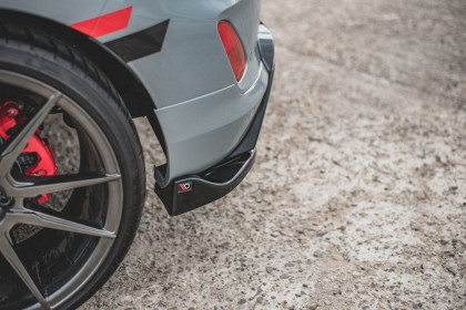 Splittery zadní boční Ford FIesta Mk8 ST černý lesklý plast