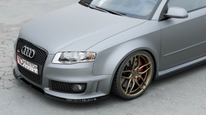 Spojler pod nárazník lipa V.1 Audi RS4 B7 černý lesklý plast
