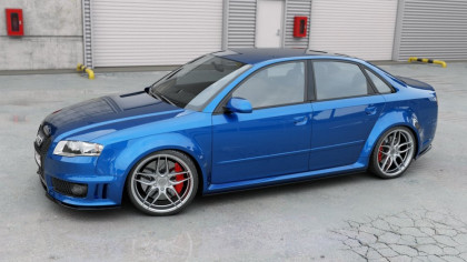 Prahové lišty Audi RS4 B7 carbon look
