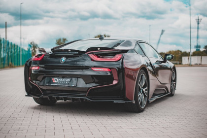 Podspoiler zadního nárazníku BMW i8 s křidýlky černý lesklý plast