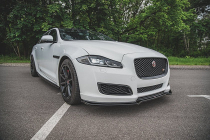 Spojler pod nárazník lipa Jaguar XJ X351 Facelift černý lesklý plast